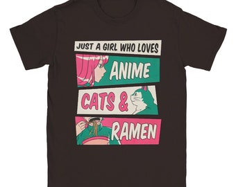 Anime, Cats, & Ramen - Classic Unisex Crewneck T-shirt