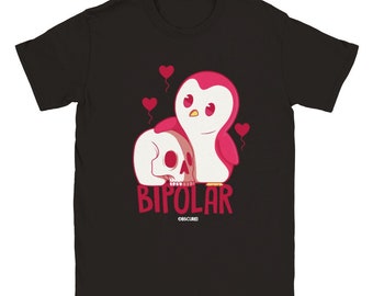 Bipolar Penguin - Funny Classic Unisex Crewneck T-shirt - Kids & baby clothing