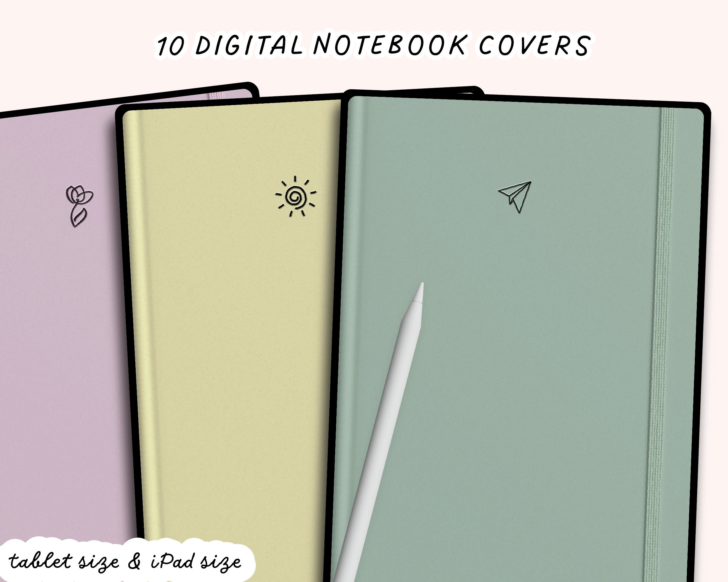 Digital Notebook Covers Minimalist Aesthetic Goodnotes - Etsy UK