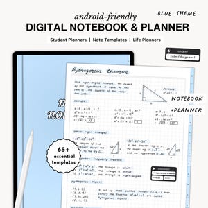 Samsung Notes Digital Notebook / Samsung Note Planner / Student Android Digital Planner / Samsung Note Template / Note di chimica organica
