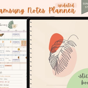 Agenda digitale Samsung Notes Boho non datata, Agenda Samsung Note, Agenda digitale Android Boho, Adesivo Samsung Notes, Agenda Samsung 2024
