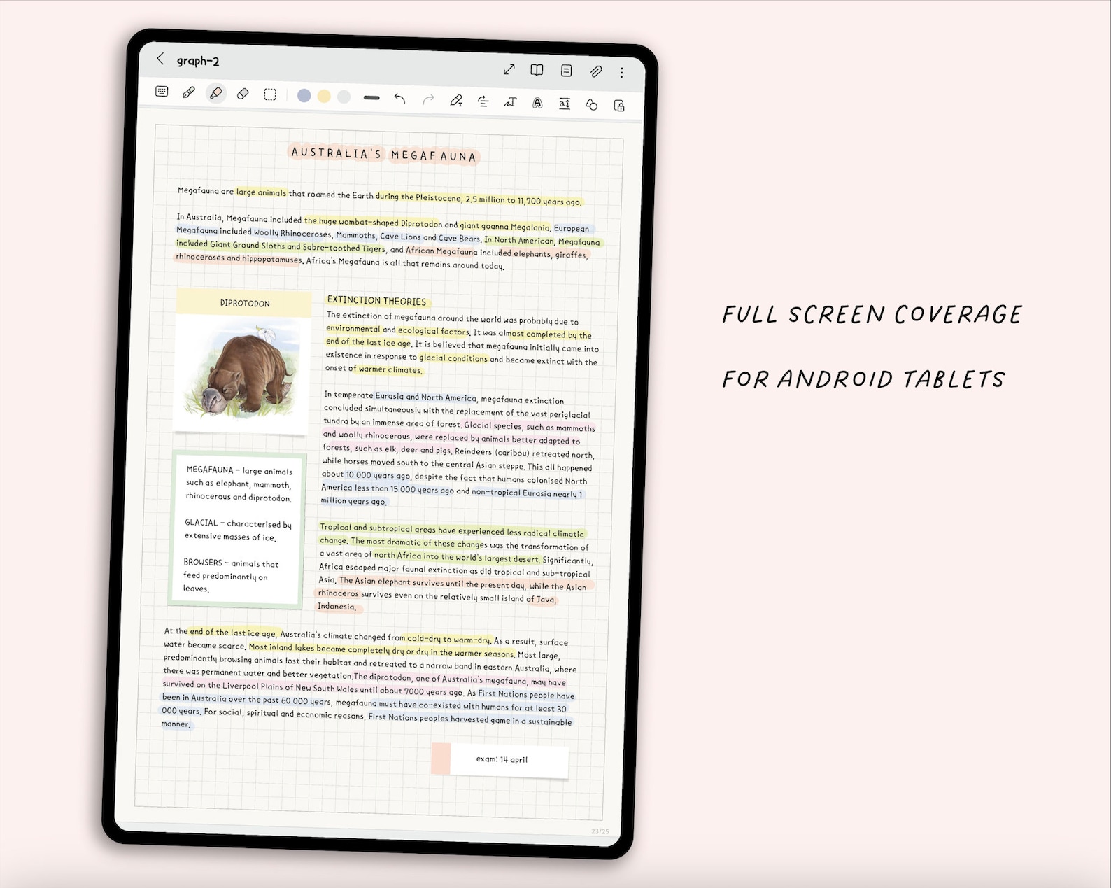 200 Android Note-taking Templates | Colorful Note Templates | Student ...