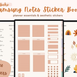 Digital Sticker Book | Pre-cropped Samsung Notes Stickers | Digital Sticky Notes | Digital Planner Sticker |  Aesthetic Digital Stickers