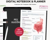 Hyperlinked Notebook & Planner: Student, Life Planners, Note-Taking Templates, Samsung Notes, GoodNotes etc. (Digital Download)