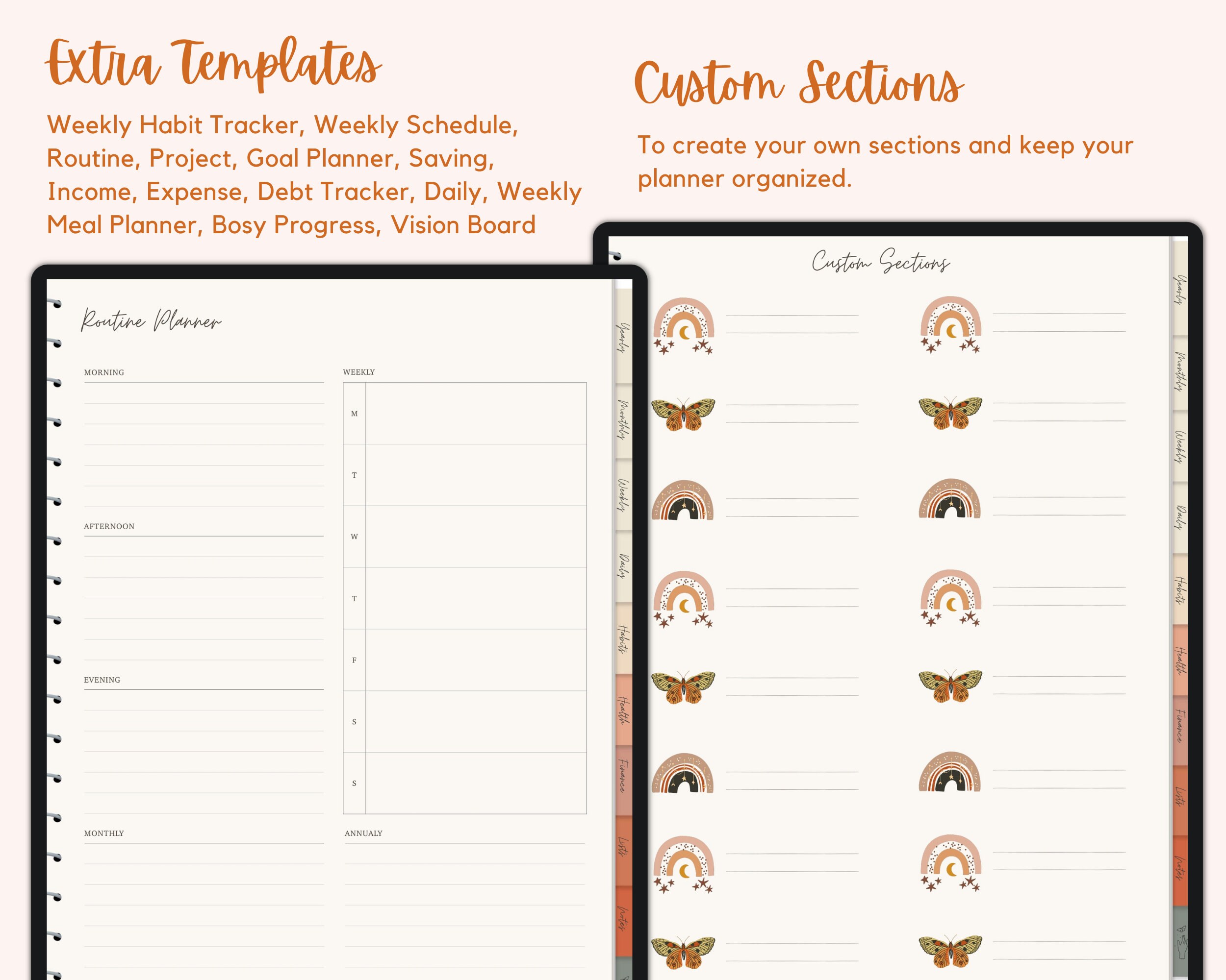 Samsung Notes Boho Undated Digital Planner Digital Journal Android Planner  Minimal Planner samsung Notes Sticker Book, 2024 Planner - Etsy