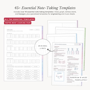 Samsung Notes & GoodNotes Digital Notebook BUNDLE, 8 Hyperlinked Notebooks, 65+ Student and Life Planner Templates, 2000+ Stickers image 3