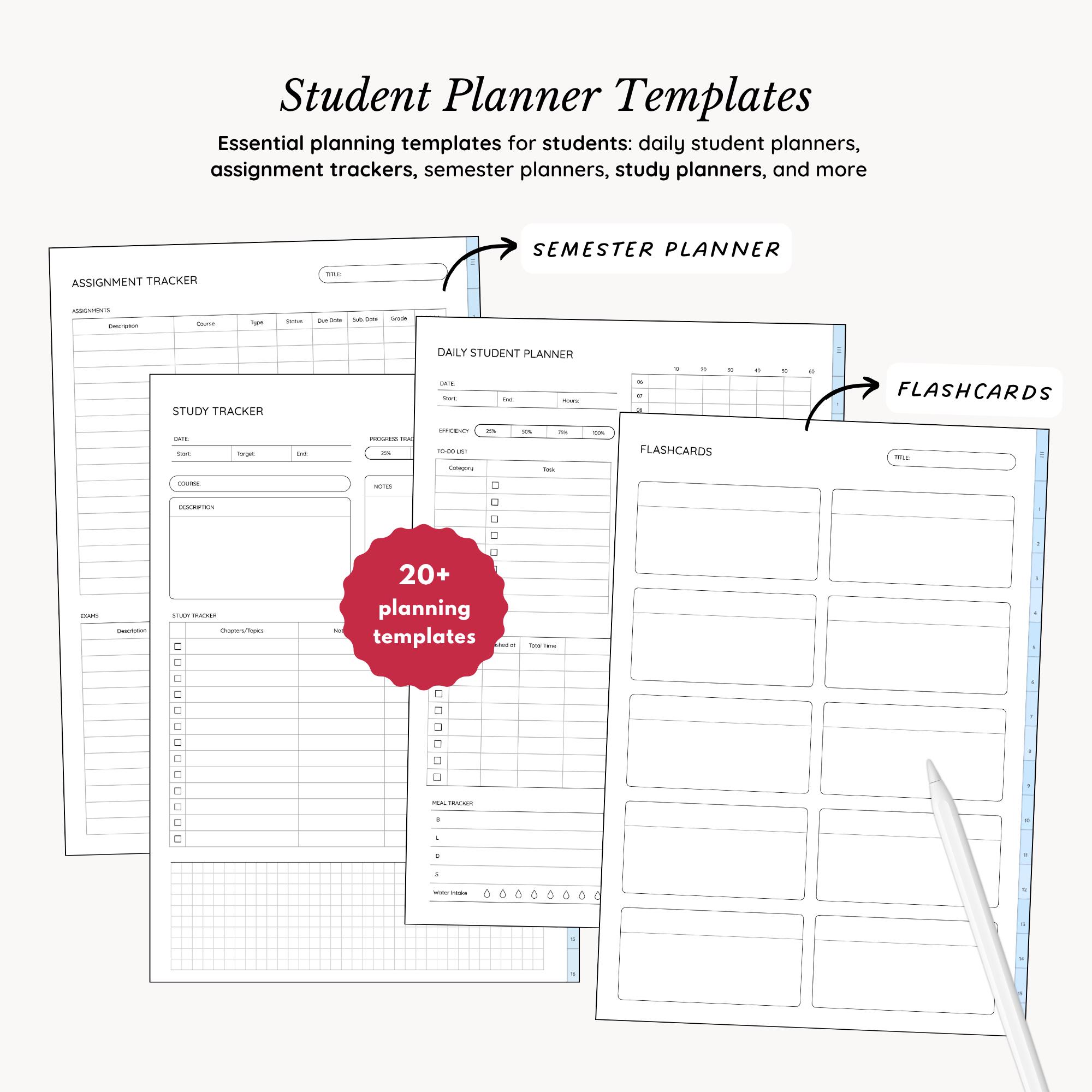 Notebook Planner Examples Hyperlinked Notebook & Planner: Student, Life Planners, Note-taking ...