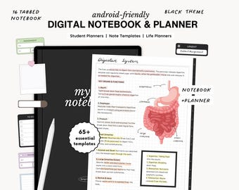 Samsung Notes Digital Notebook | Samsung Notes Digital Planner | Student Planner | Samsung Notes Template | Organic Chemistry Notes