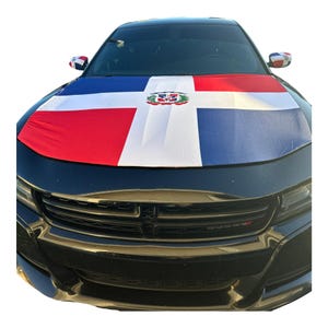 Dominican Republic Flag  Car Wrap w (Medium)