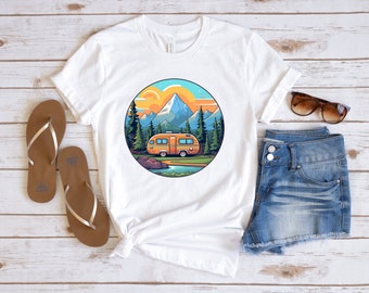 Roam Wild & Wander Far, Camp Life Shirt, Camper Shirt, Nature Lover Shirt, Hiking Gifts, Glamping Shirt, RV Camping Gifts