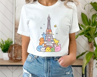 Niedliches Paris Shirt Geschenk für Eiffelturm Liebhaber, trendiges Paris Geschenk, Paris Travel Shirt, Eiffelturm Shirt, Paris Thema Geschenk, Paris Liebhaber Geschenk