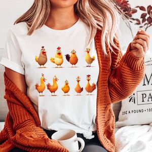 Chicken Shirt For Farmer, Funny Chicken Shirt, Chicken Mom Tee, Farm Girl Shirt, Farm Family Tee, Farmer Dad Tee, Chicken Tee, Chicken Shirt