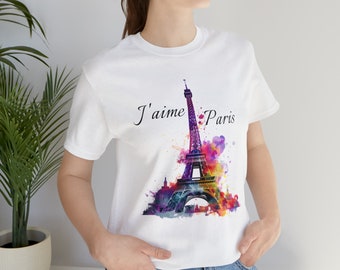 Watercolor Paris Shirt Gift For Eiffel Tower Lovers, Paris Gifts, Paris Travel Shirt, Eiffel Tower Shirt, Paris Theme Gift,Paris Lover Gift