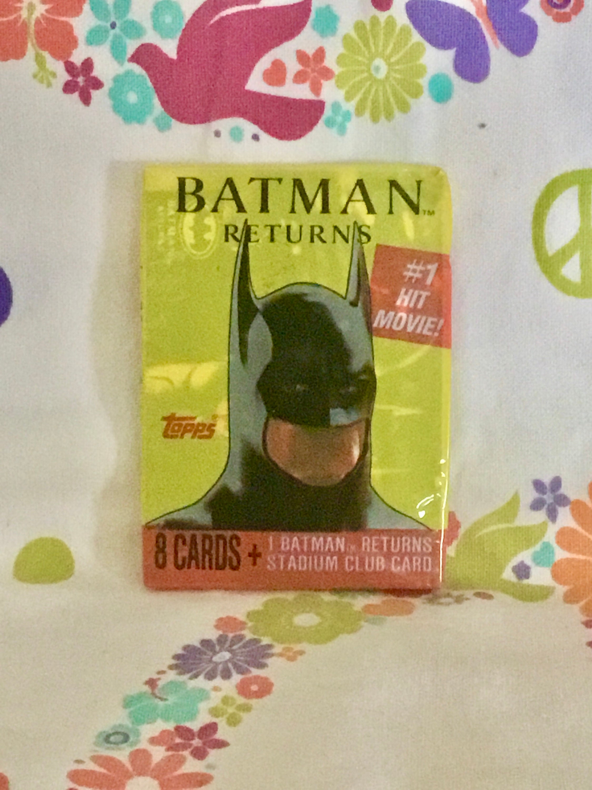 Batman Returns 1991 Movie Sealed Trading Cards Pack Etsy