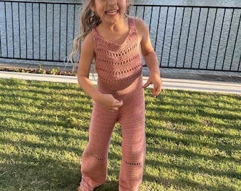 Keiki Crochet Overalls Pattern -  (PDF digital download ONLY)