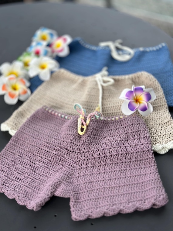 Short De Plage En Crochet Crème | Maillots De Bain | PLT FR