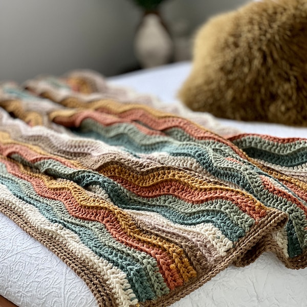 Ripple Rainbow Blanket (PDF Digital Pattern only)