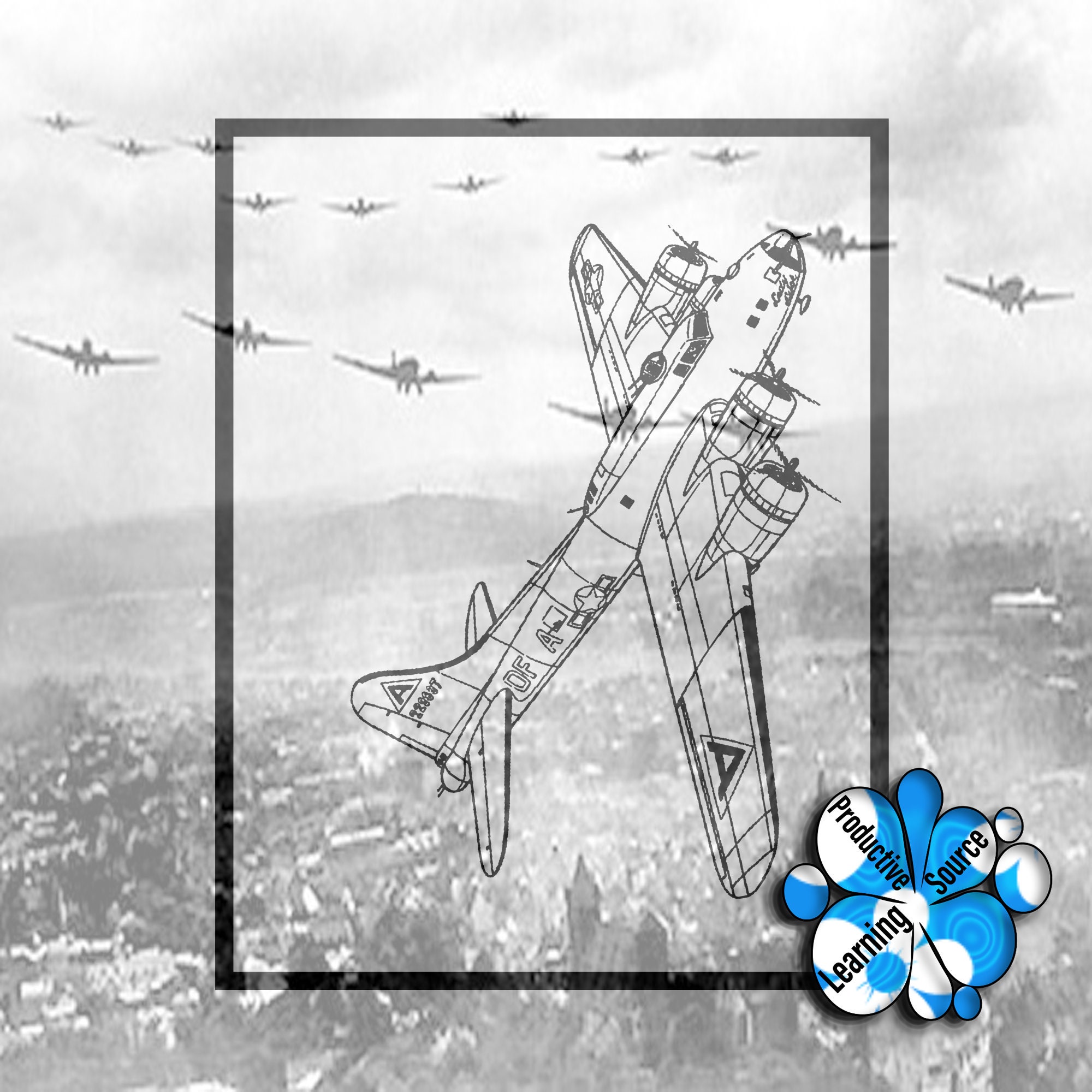Plane Coloring Book Printable World War II Colouing Pages VOL 2: Top 10 ...