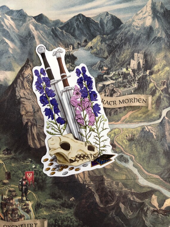 Bumper Stickers White Wolf Sticker Geralt Sticker Geralt of Rivia ...