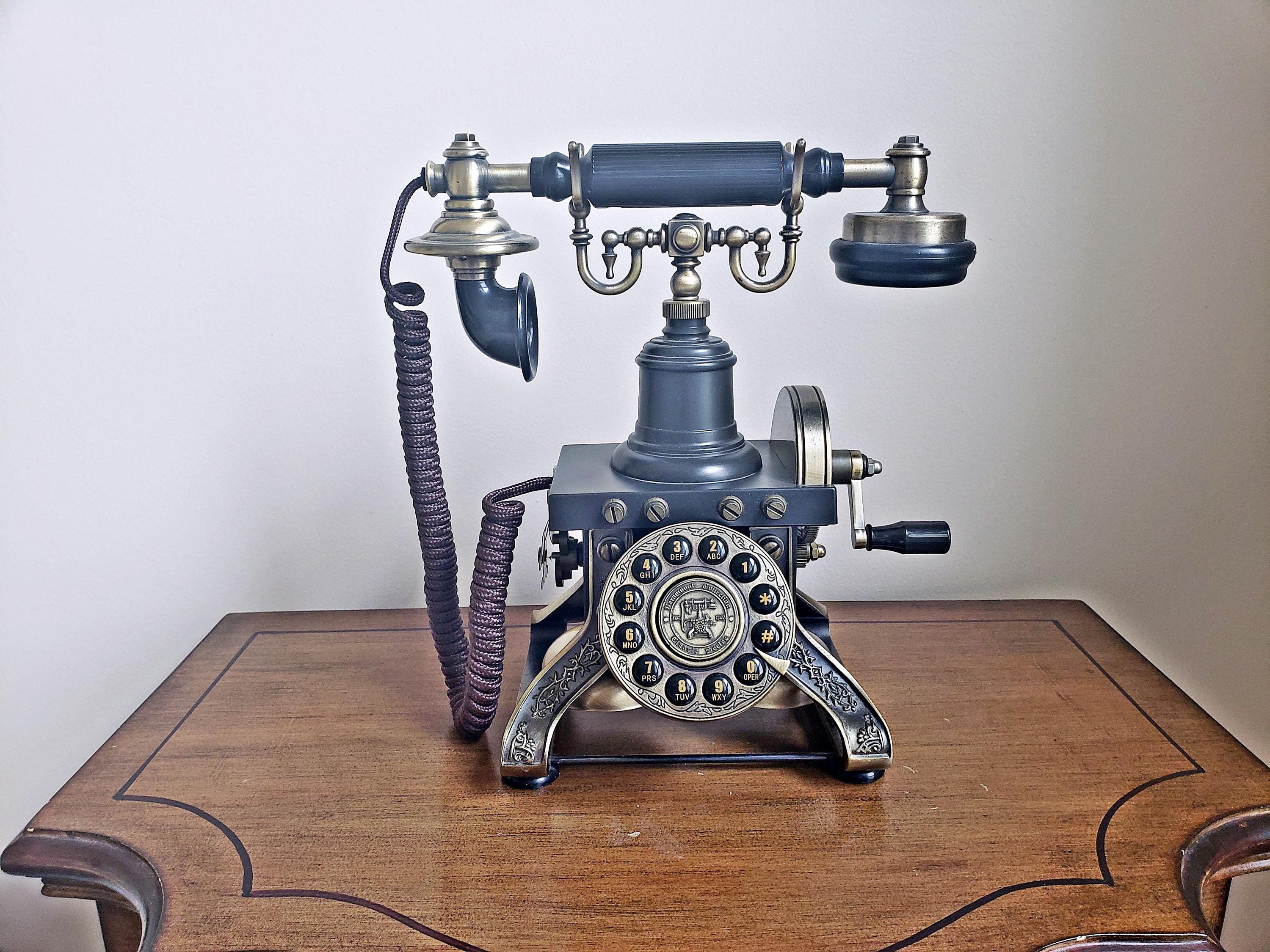 paramountアンティーク受話器 Victorian Era Telephone Functional Replica by Paramount