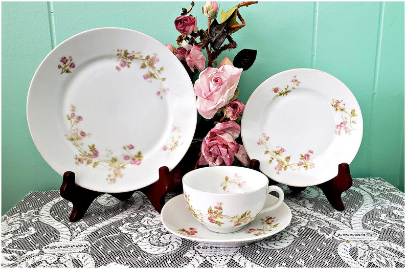 Antique Karlsbad Austria Tea Set – Victorian Era Bone China – 4 Piece ...