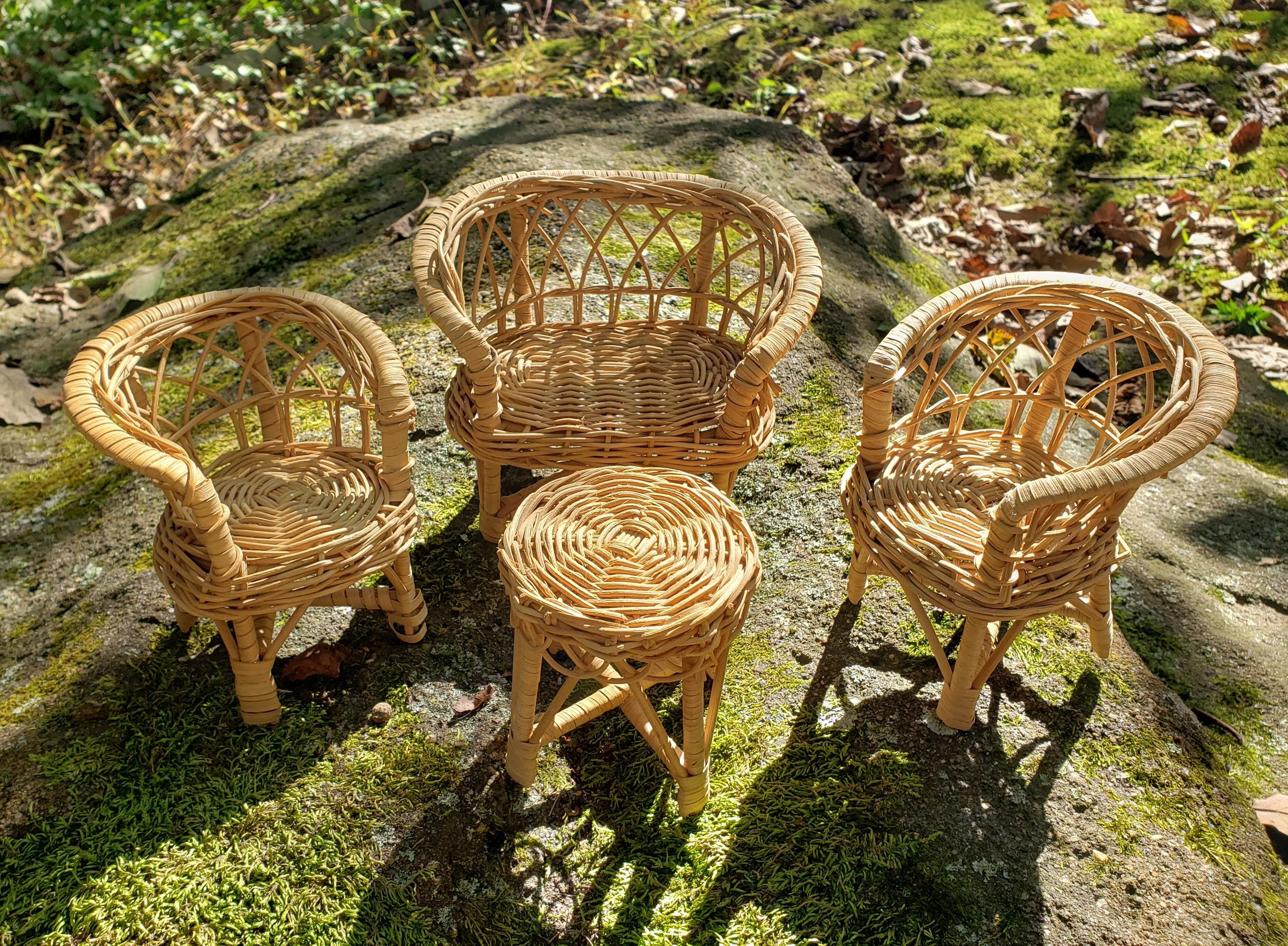 フランスアンティーク木製ドールハウス用ドロワー/アクセサリーケース