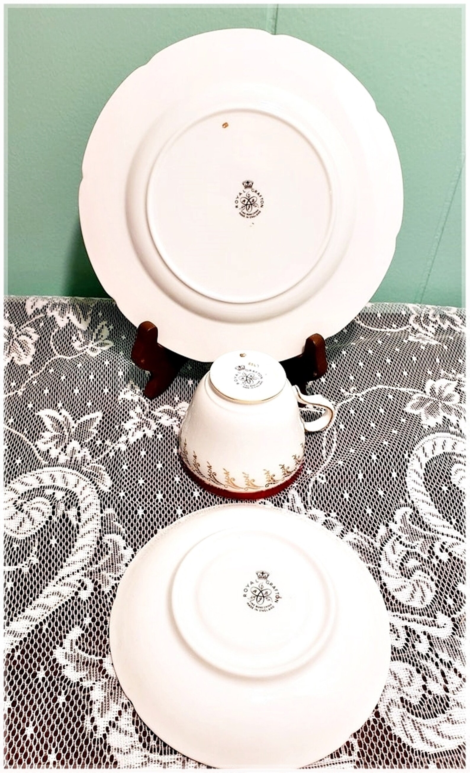 English Fine Bone China ROYAL GRAFTON Tea Set Trio Teacup Etsy