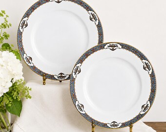 Vintage Rosenthal Old Virginia Salad Plate 7.5" | Continental Fine Porcelain | Blue Floral China | Discontinued | 1919-1935 Mark