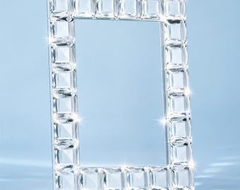 Marco de fotos de cristal Royal Doulton Radiance Diamond de 6×8 pulgadas (NBU) en caja