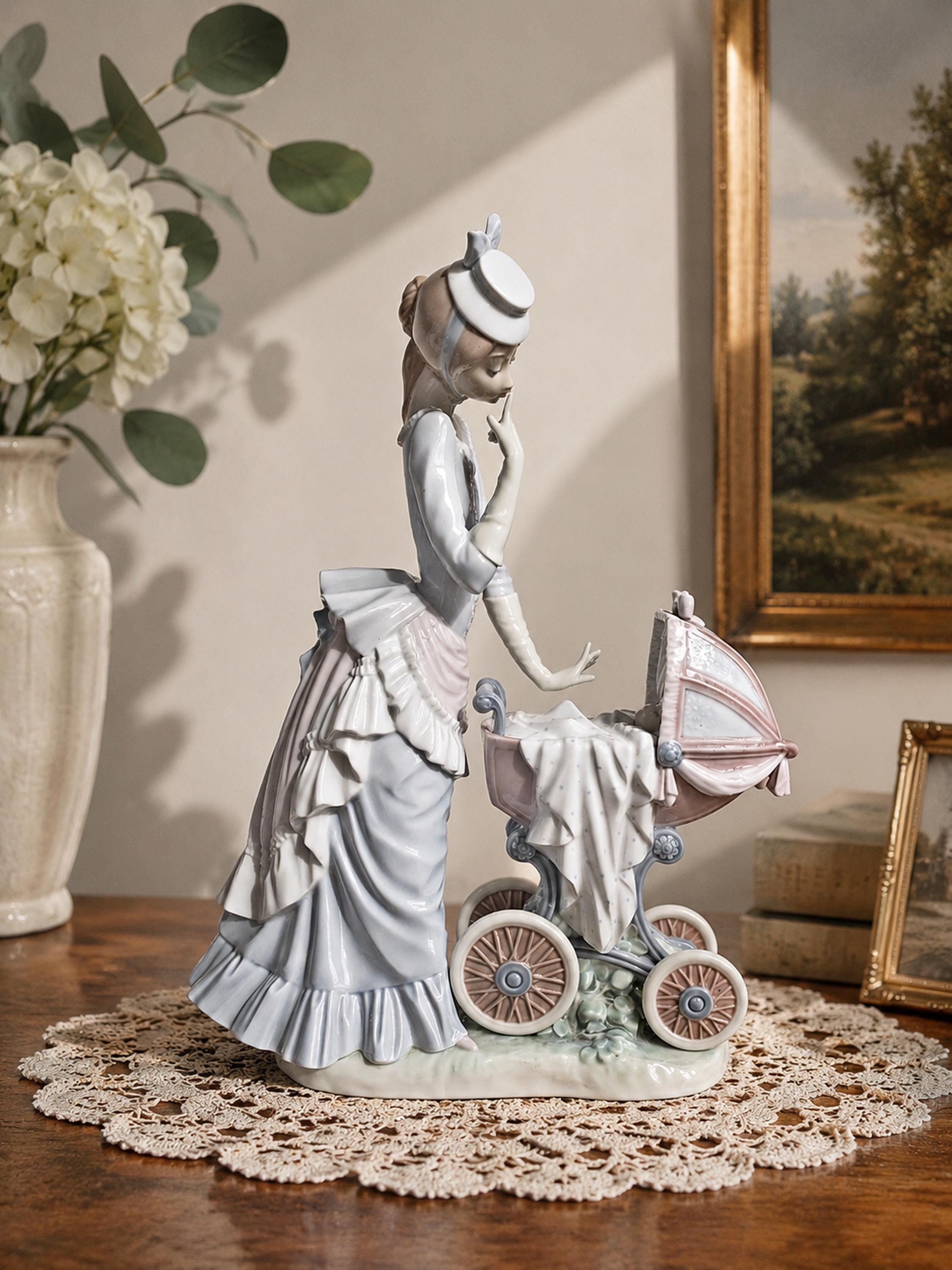 Retired Lladró Baby's Outing #4938 Porcelain Figurine | Salvador