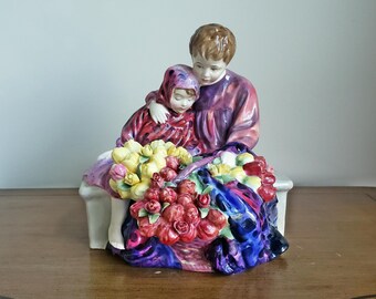 Large Royal Doulton Flower Sellers Children Figurine HN1342 - Etsy