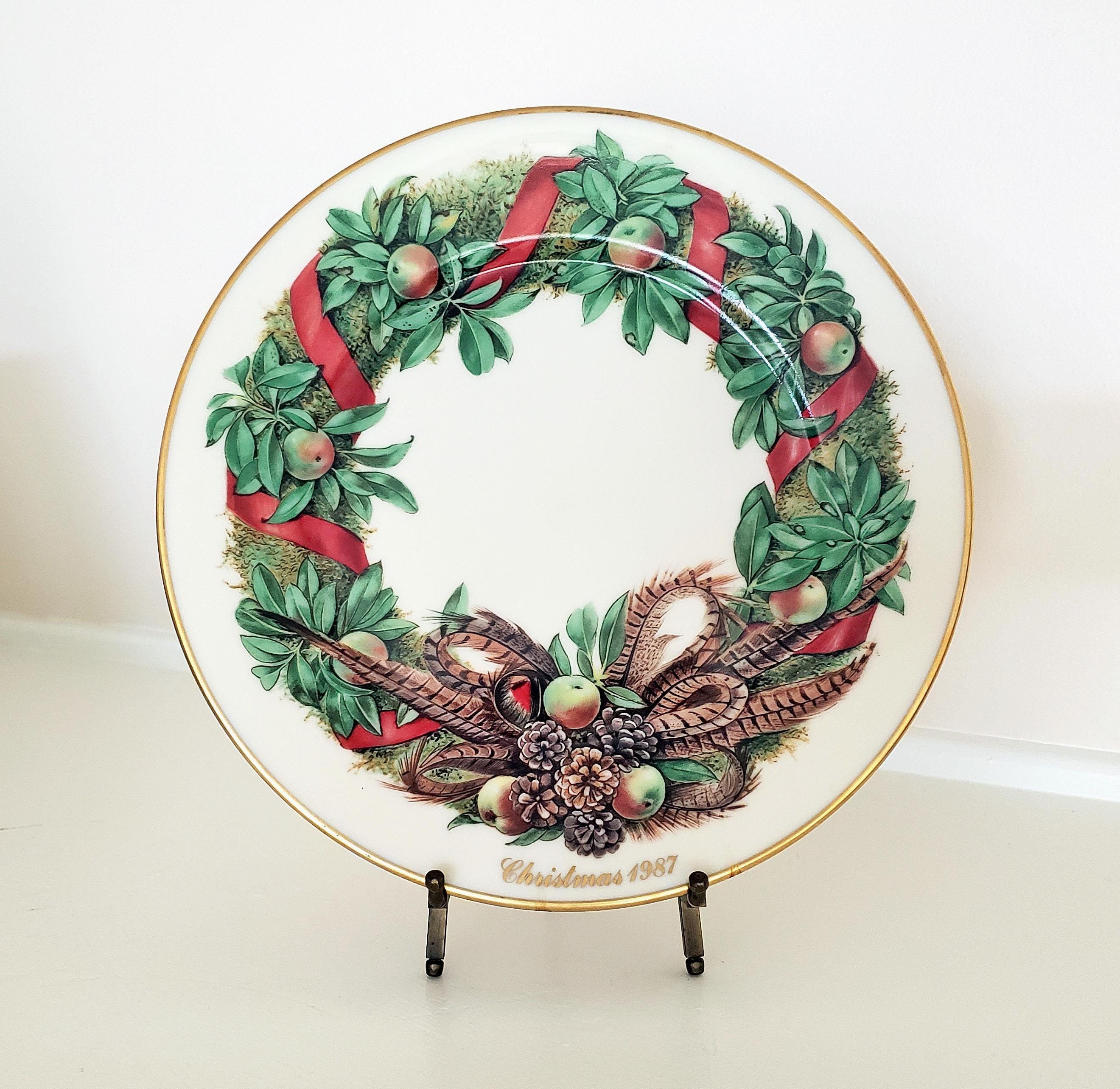 1987 Christmas Plate - Etsy Israel