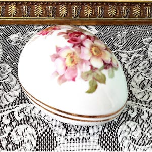 Vintage Porcelain JEWELRY or TRINKET BOX by Gerold Porzellan Tettau Bavaria, Made in West Germany, Gift for Any Occasion, Gift for Mom