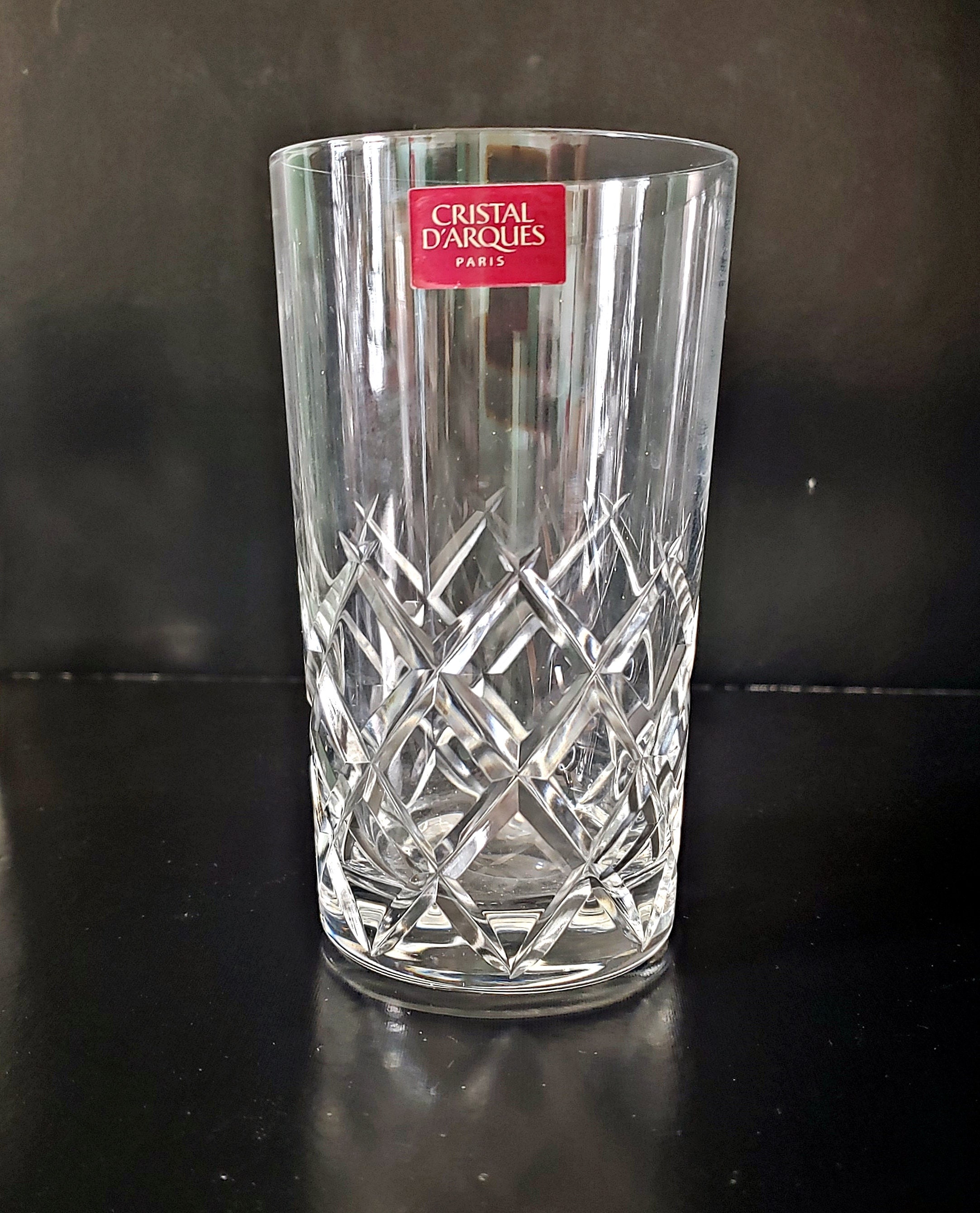 CRISTAL D'ARQUES Pair of Cocktail Glasses, Genuine French Lead Crystal