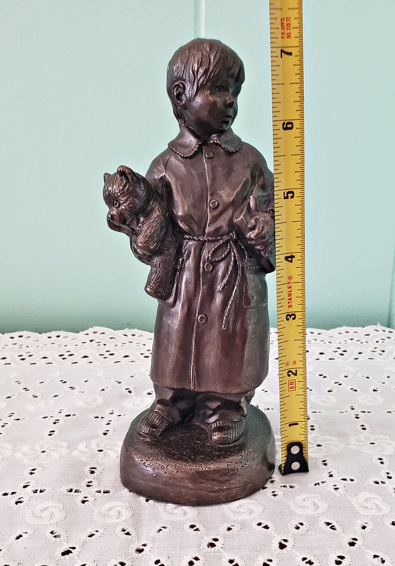 Coldcast Bronze HEREDITIES Figurine Menton Manor Range Boy Etsy