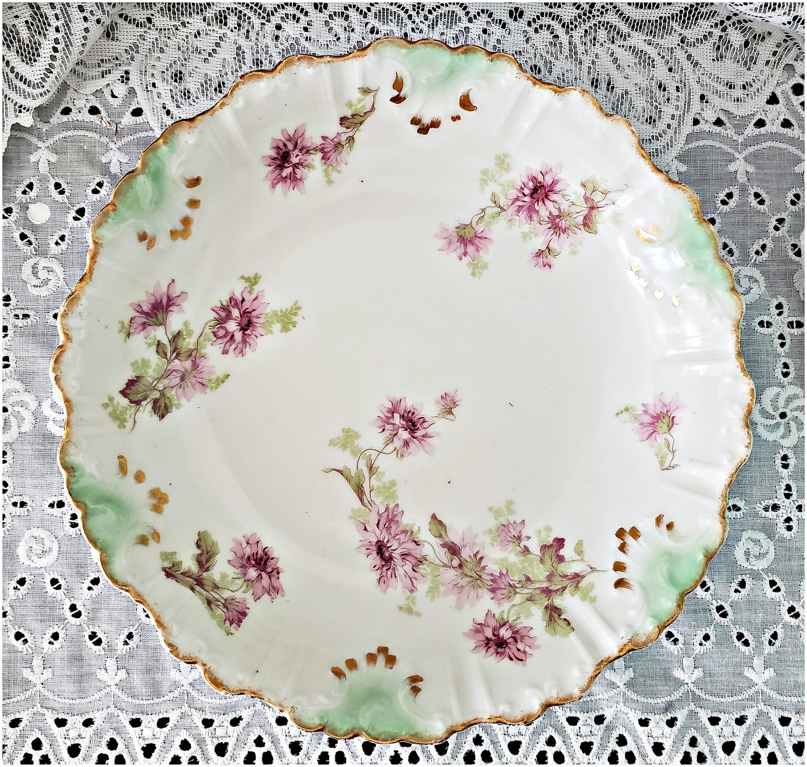 ANTIQUE LIMOGES Porcelain Bowl, LS & S, Lazarus Straus and Sons, Deep