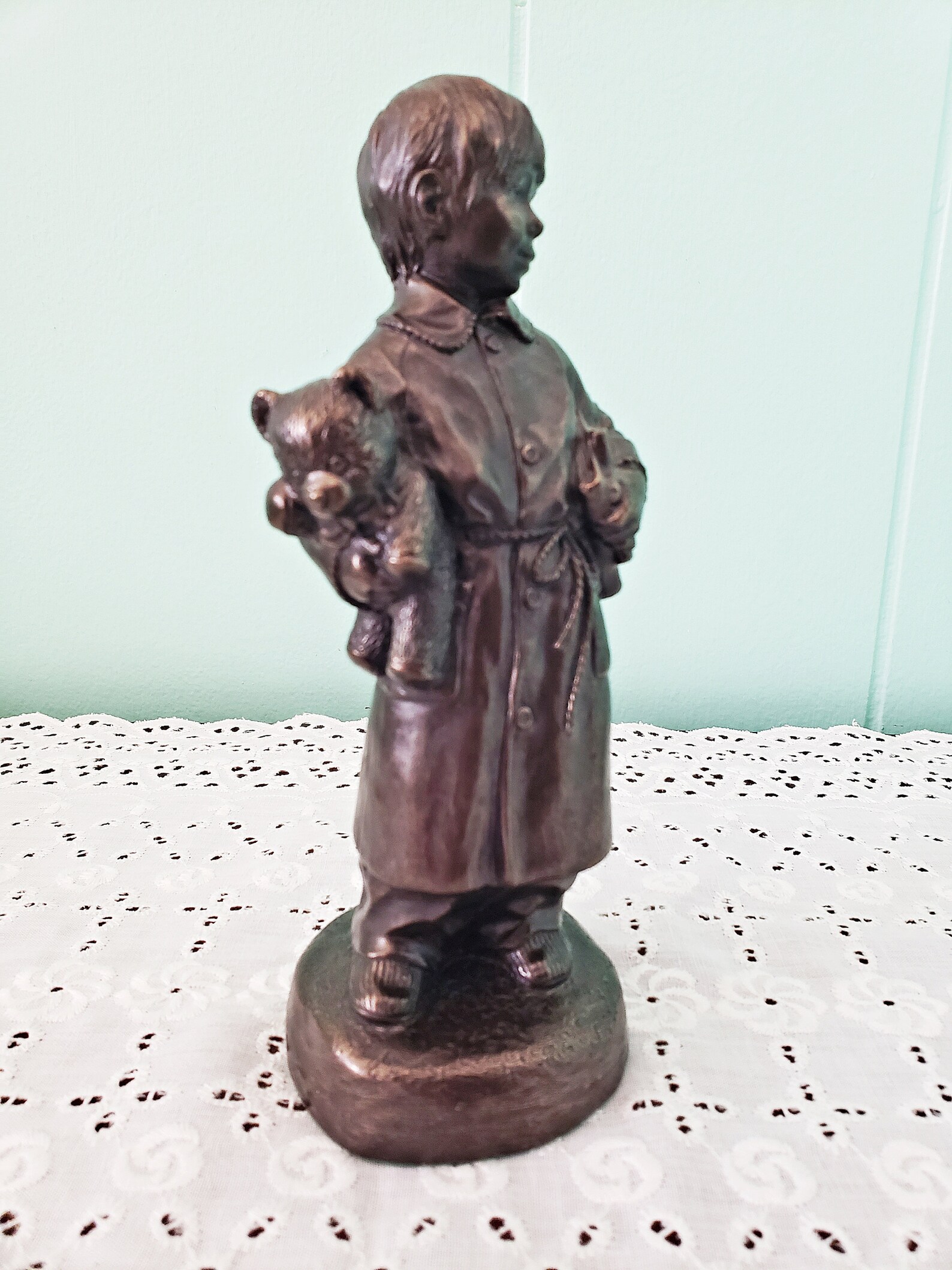 Coldcast Bronze HEREDITIES Figurine Menton Manor Range Boy Etsy