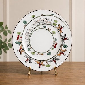 Hunting Scene Dinner Plate - Etsy