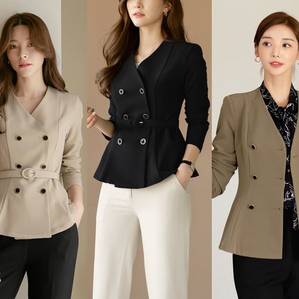 Elegant Formal Office Blouse | Korean Style Business Casual Women Blouse (CLT0050)