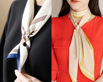 Elegant Classic Scarf Clip | Korean Style Scarf Ring | High Quality Clothing Accessory (CLA0020)