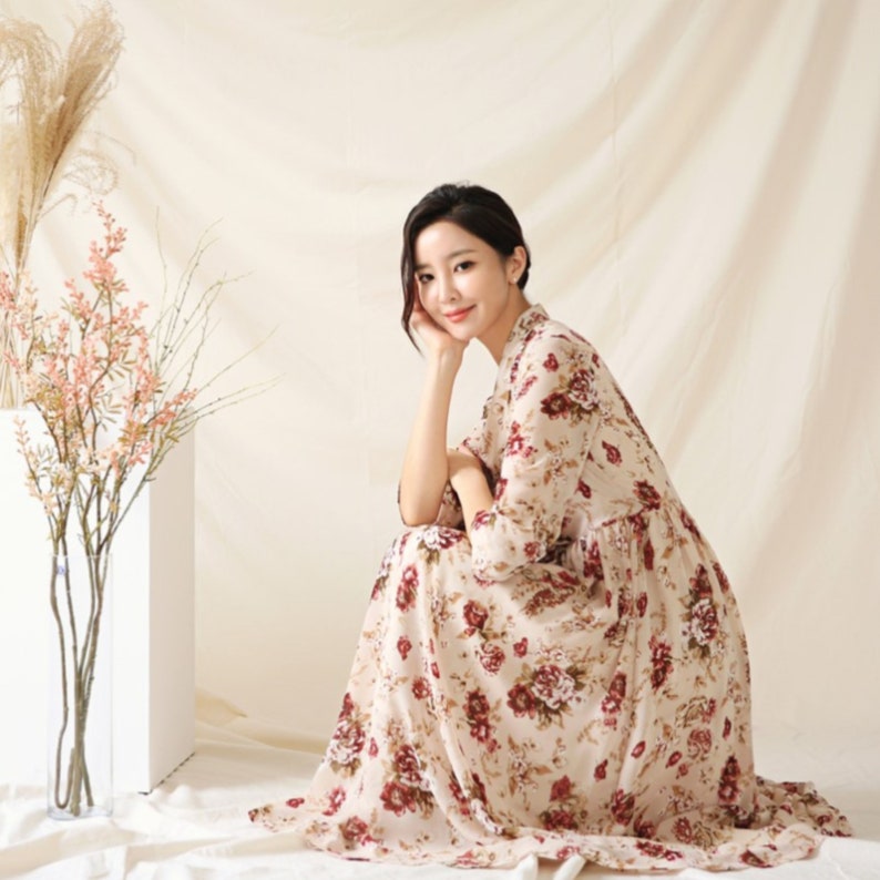 Beautiful Modern Hanbok Dress for Women Hanbok Skirt Midi - Etsy