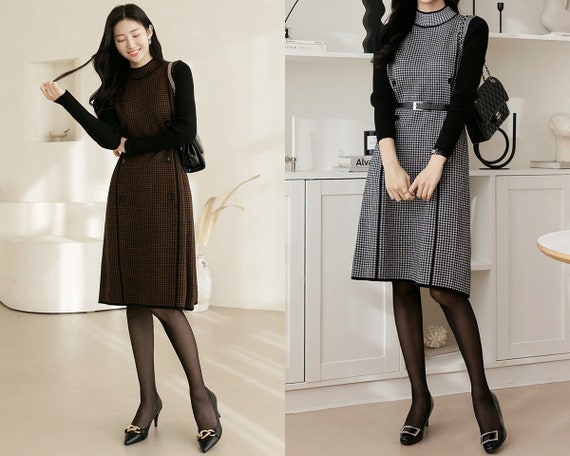 Buy Elegant Knitted Sweater Dress Korean Style Plus Size Formal