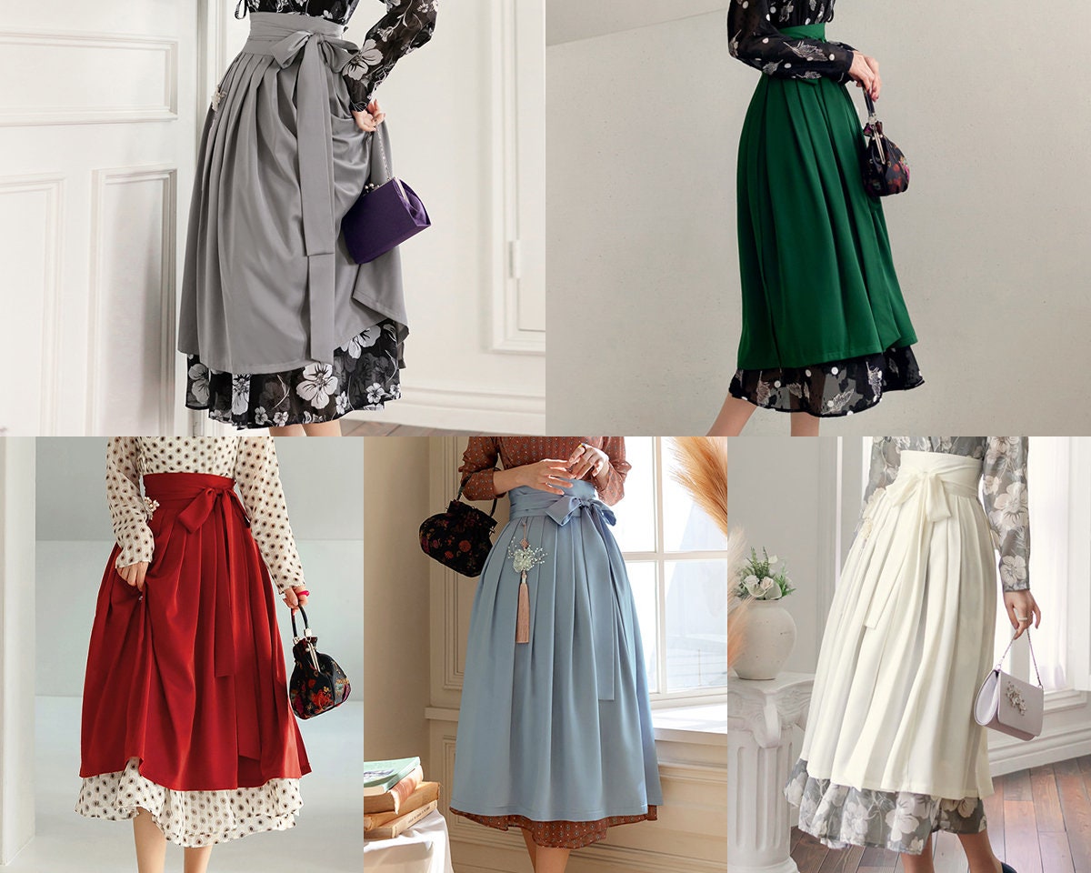 Hanbok Petticoat for Women, Beautiful Korea Traditional Dress Hanbok Inner  Skirt Petticoat, White Inner Hanbok Skirt 