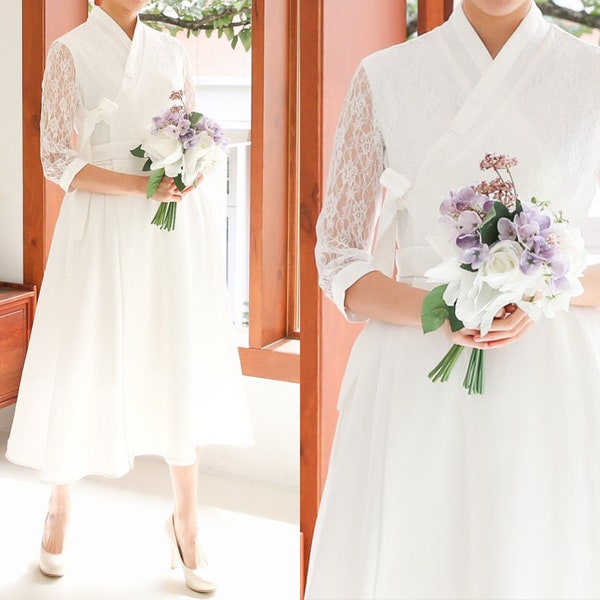 Korean Wedding Hanbok Dress Etsy