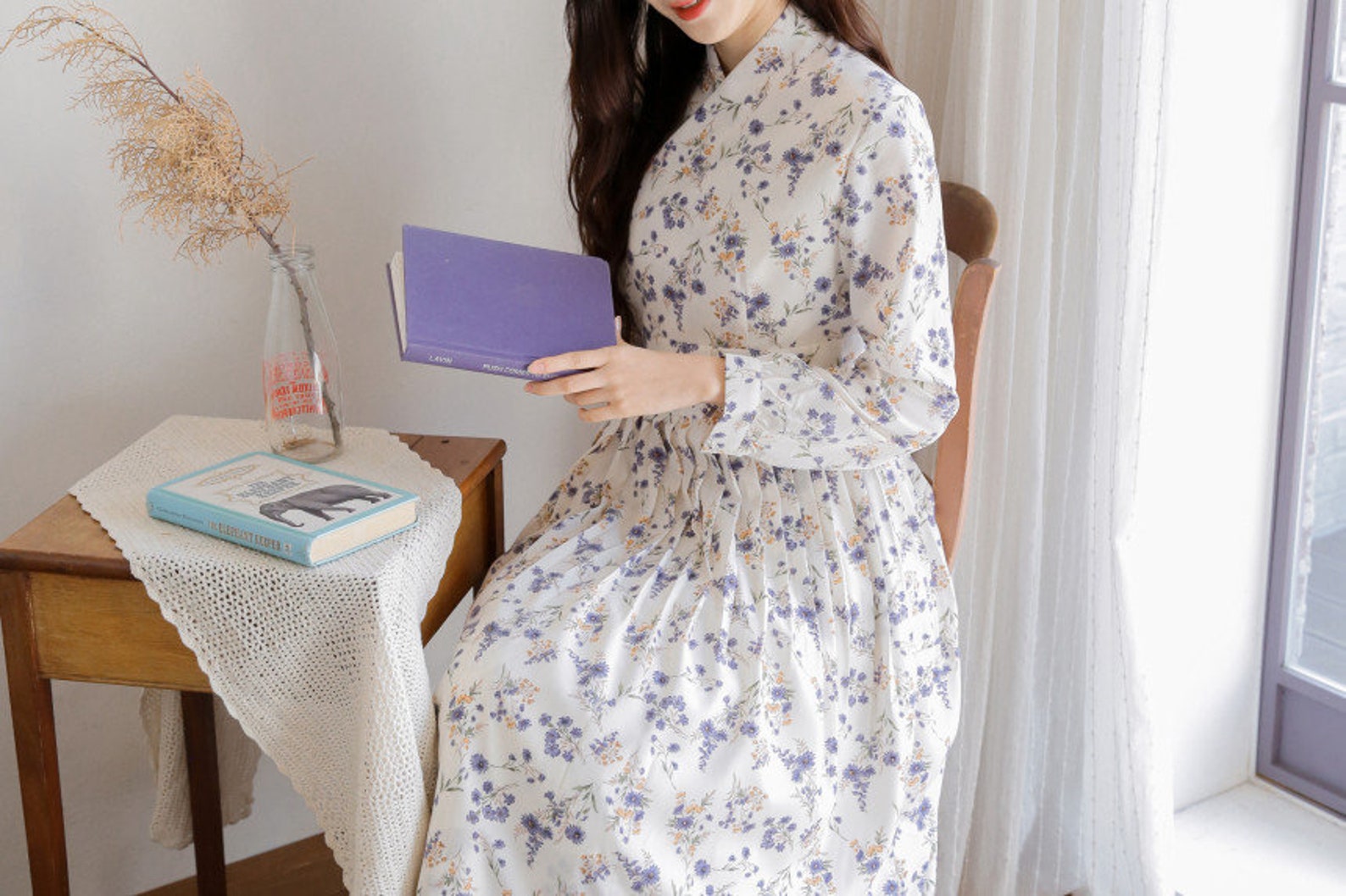 Handmade Modern Hanbok Midi Dress for Women Korean Style - Etsy