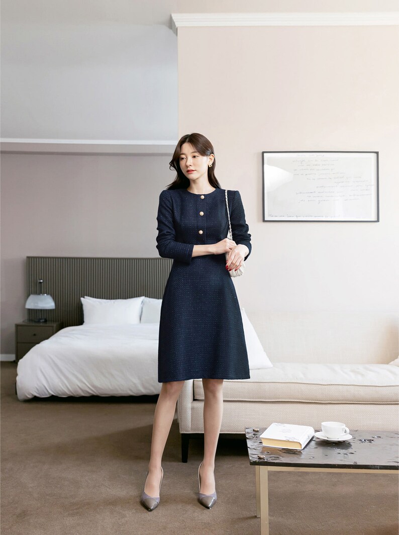 Elegant Wedding Guest Dress Korean Style Formal Party Dress - Etsy