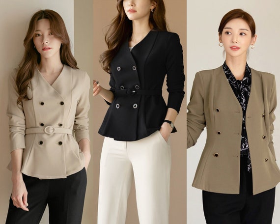 Elegant Formal Office Blouse Korean Style Business Casual Women