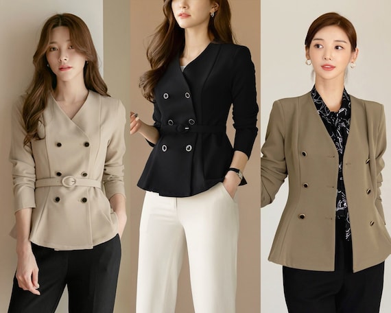 Elegant Formal Office Blouse Korean Style Business Casual Women