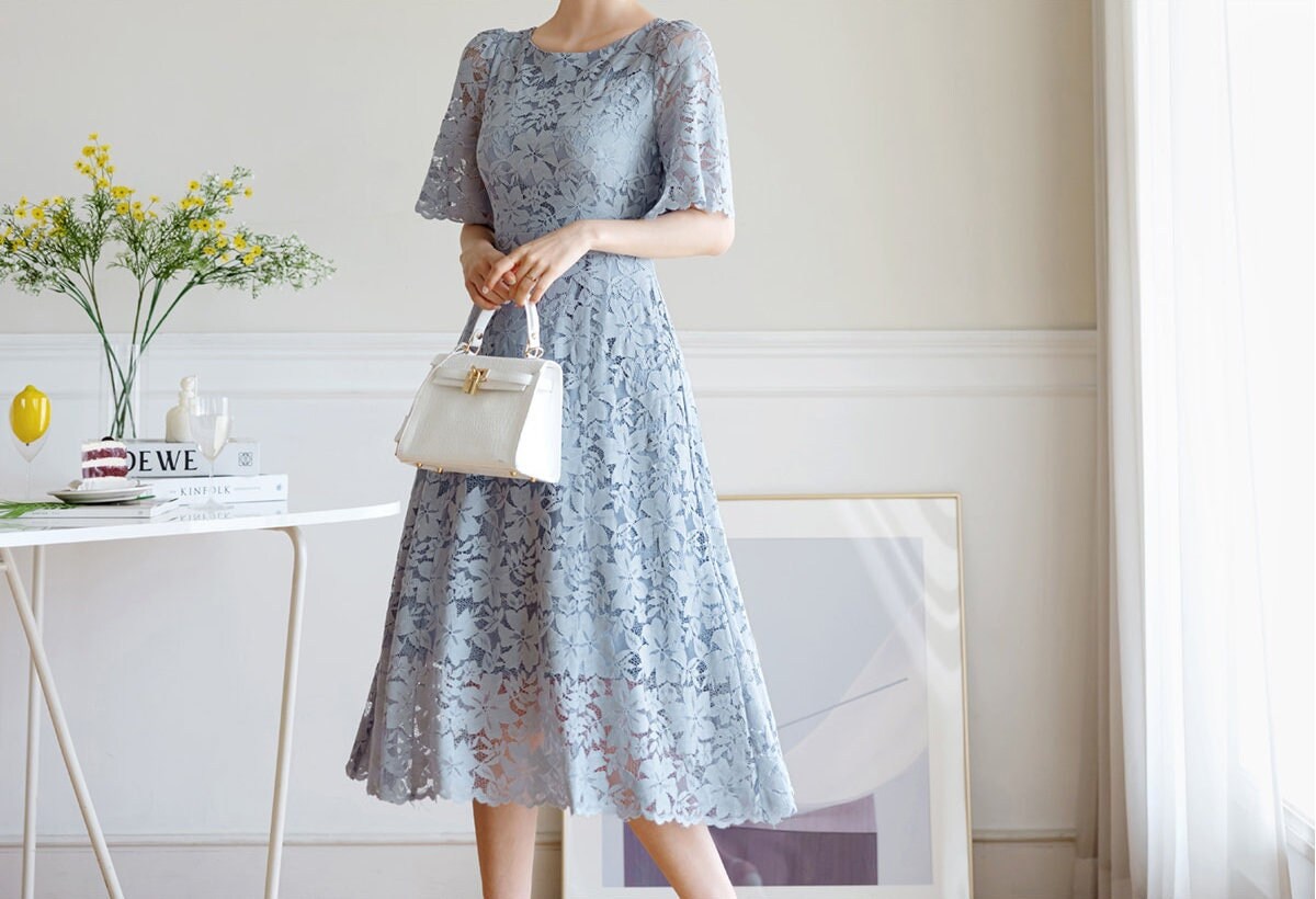 lace dress korean