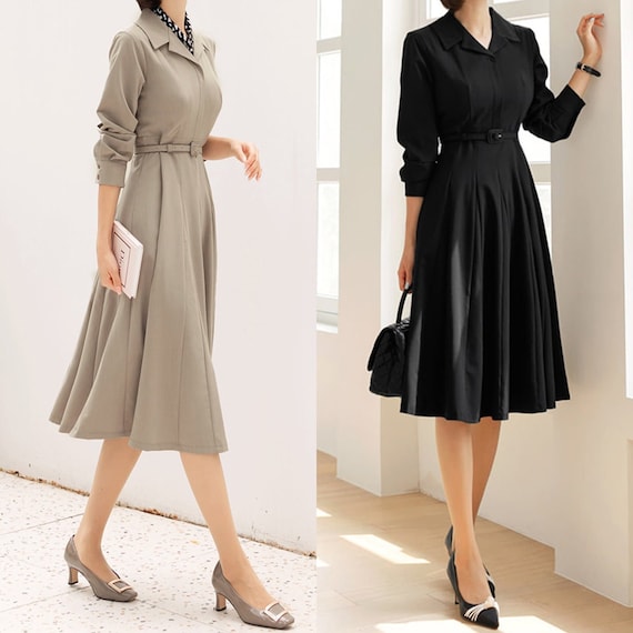 Elegant top midi dress